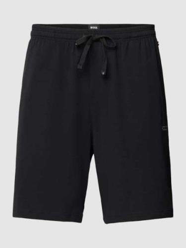 BOSS Sweatpants mit Label-Stitching Modell 'Mix&Match' in Black, Größe...