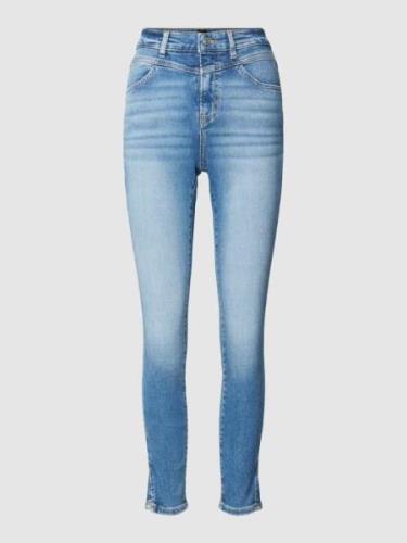 BOSS Orange Skinny Fit Jeans mit Label-Detail Modell 'KITT' in Jeansbl...