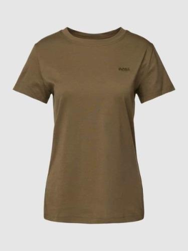 BOSS Orange T-Shirt mit Label-Stitching Modell 'Esogo' in Oliv, Größe ...
