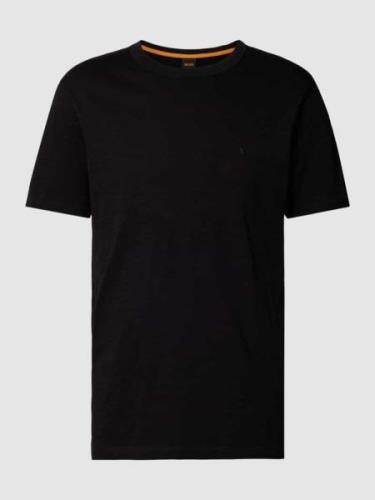 BOSS Orange T-Shirt aus reiner Baumwolle in Black, Größe S