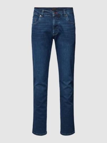 bugatti Slim Fit Jeans in unifarbenem Design in Hellblau, Größe 31/32