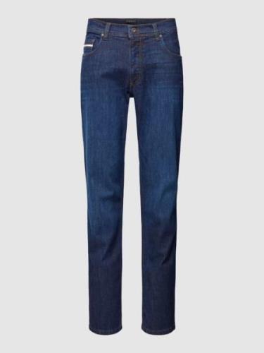 bugatti Modern Fit Jeans mit Stretch-Anteil in Dunkelblau, Größe 31/32