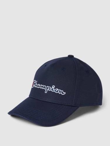 CHAMPION Basecap mit Label-Stitching in Marine, Größe One Size