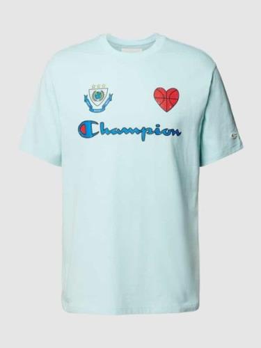 CHAMPION T-Shirt mit Label-Print Modell 'ECO FUTURE CIROLAR' in Mint, ...