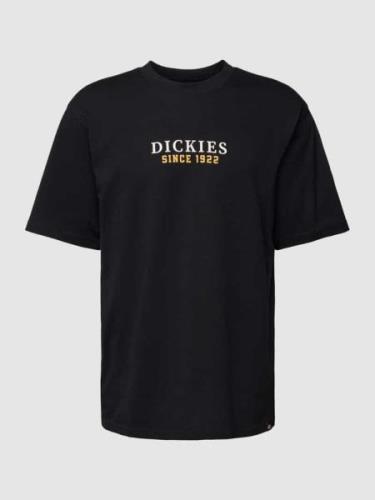 Dickies T-Shirt mit Label-Print Modell 'PARK' in Black, Größe L