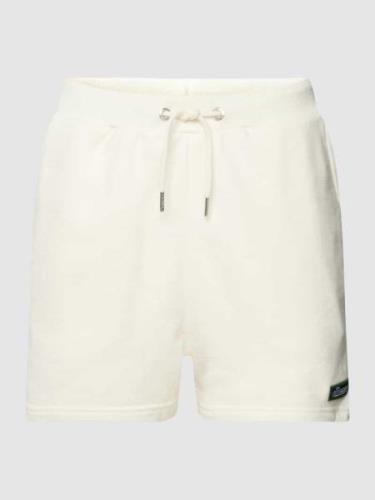 Ellesse Shorts mit Label-Patch Modell 'Shanni' in Offwhite, Größe L
