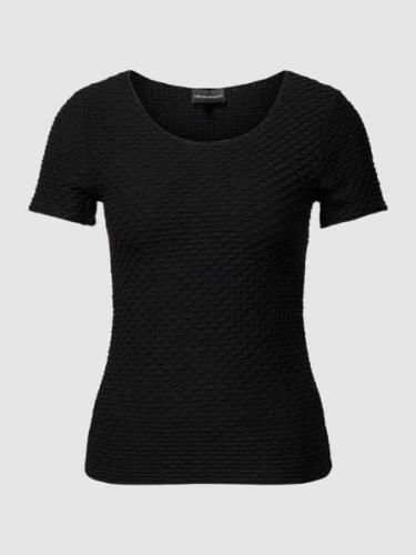 Emporio Armani T-Shirt mit Strukturmuster in Black, Größe XS