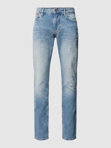 Emporio Armani Regular Fit Jeans im Destroyed-Look in Jeansblau, Größe...