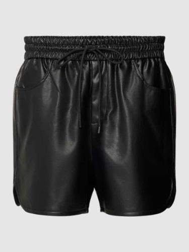 Esprit Shorts aus Visksoe mit elastischem Bund in Black, Größe 40