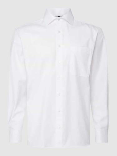 Eterna Comfort Fit Business-Hemd aus Baumwolle in Weiss, Größe 42