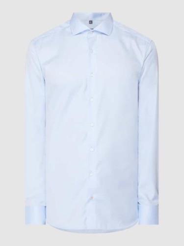 Eterna Slim Fit Business-Hemd aus Twill in Bleu, Größe 41