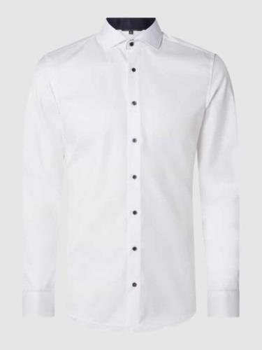 Eterna Slim Fit Business-Hemd aus Baumwolle in Weiss, Größe 39