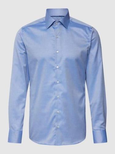Eterna Business-Hemd mit feinem Muster in Bleu, Größe 39