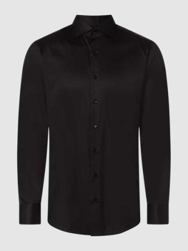 Eterna Slim Fit Business-Hemd mit Haifischkragen in Black, Größe 40