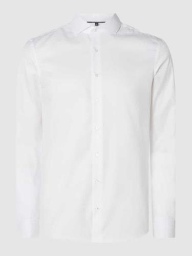 Eterna Slim Fit Business-Hemd aus Baumwolle in Weiss, Größe 38