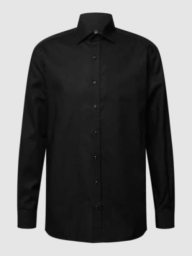 Eterna Regular Fit Business-Hemd aus Baumwolle in Black, Größe 39