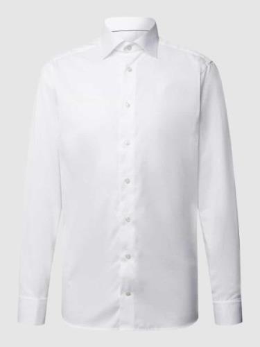 Eton Slim Fit Business-Hemd aus Twill in Weiss, Größe 43