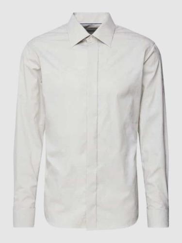Eton Regular Fit Business-Hemd mit Strukturmuster in Weiss, Größe 38