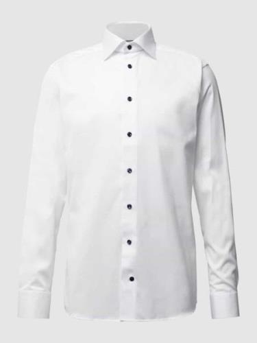 Eton Slim Fit Business-Hemd aus Twill in Weiss, Größe 38
