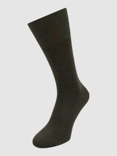 Falke Socken aus Schurwollmischung Modell 'Airport Sock' in Dunkelgrue...