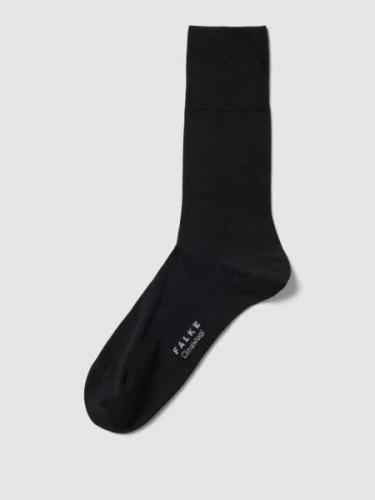 Falke Socken mit Woll-Anteil Modell 'ClimaWool' in Black, Größe 39/40
