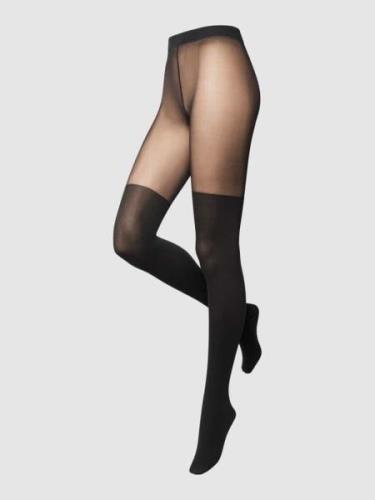 Falke Strumpfhose im semitransparenten Design Modell 'Overknee' in Bla...