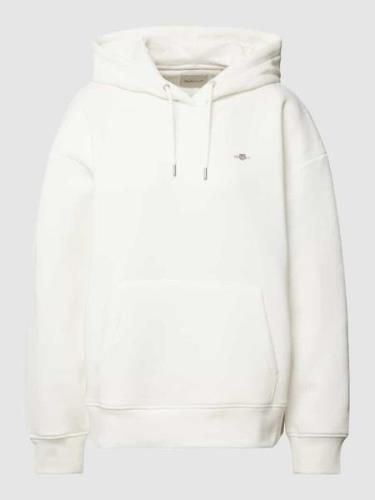 Gant Hoodie mit Kapuze Modell 'SHIELD' in Ecru, Größe XXL