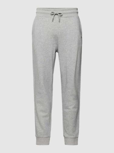 Gant Sweatpants mit Label-Stitching Modell 'SHIELD' in Mittelgrau Mela...