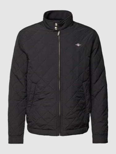 Gant Steppjacke mit Label-Stitching Modell 'WINDCHEATER' in Black, Grö...