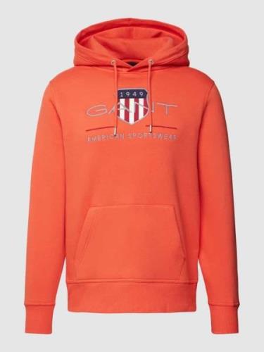 Gant Hoodie mit Label-Stitching Modell 'ARCHIVE SHIELD' in Orange, Grö...