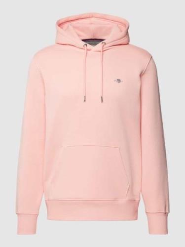 Gant Hoodie aus reiner Baumwolle in Pink, Größe L