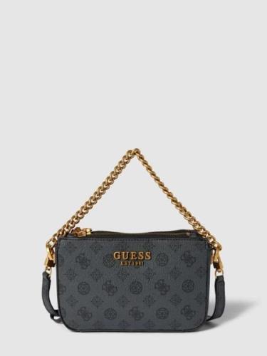 Guess Umhängetasche mit Allover-Muster Modell 'FYNNA MINI STATUS' in A...