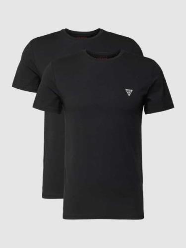 Guess T-Shirt mit Rundhalsausschnitt Modell 'CALEB HERO' in Black, Grö...