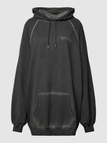 Guess Oversized Hoodie mit Label-Detail Modell 'GUESS ROSE' in Black, ...