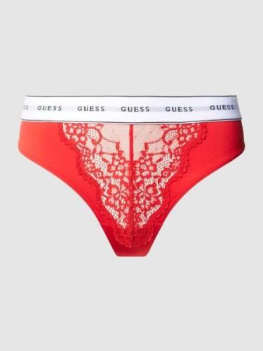 Guess String mit Spitze Modell 'BELLE' in Rot, Größe S