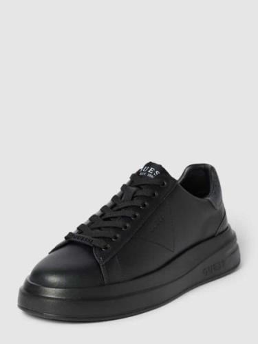 Guess Sneaker mit Leder-Patches Modell 'ELBA' in Black, Größe 40