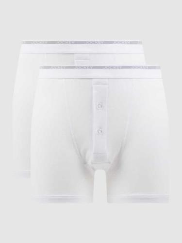 Jockey Trunks aus Baumwolle im 2er-Pack in Weiss, Größe XL