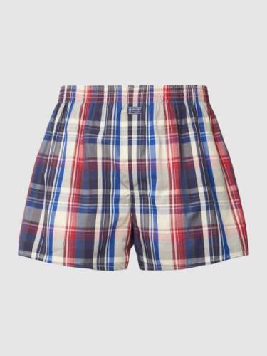 Jockey Boxershorts mit Tartan-Karo in Marine, Größe S