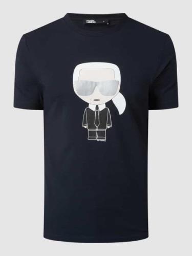 Karl Lagerfeld T-Shirt aus Baumwolle in Dunkelblau, Größe S