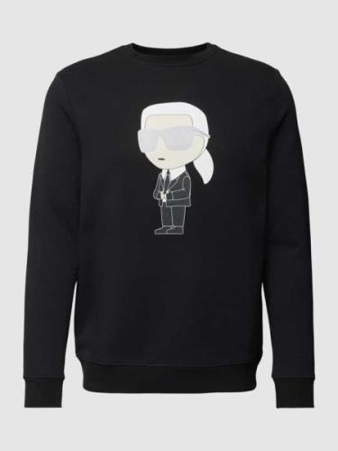 Karl Lagerfeld Sweatshirt mit Label-Print in Black, Größe M