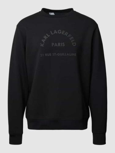 Karl Lagerfeld Sweatshirt mit Label-Print in Black, Größe S