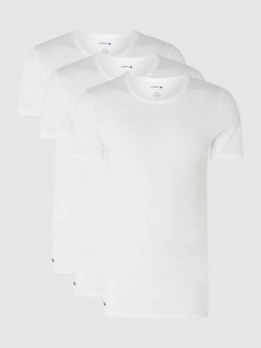 Lacoste Slim Fit T-Shirt aus Baumwolle im 3er-Pack in Weiss, Größe XXL