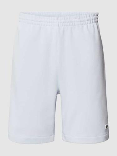 Lacoste Regular Fit Shorts mit elastischem Bund in Hellblau, Größe S