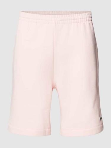 Lacoste Regular Fit Shorts mit elastischem Bund in Rosa, Größe XXL