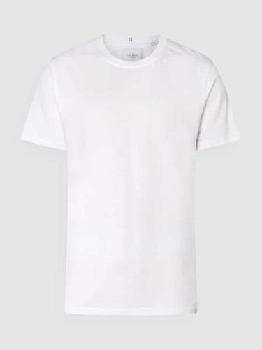 Les Deux T-Shirt aus Baumwolle Modell 'Marais' in Weiss, Größe XXL