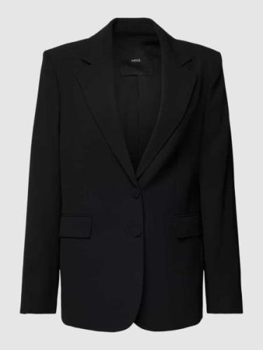 Mango Blazer in unifarbenem Design Modell 'IGUANA' in Black, Größe XS