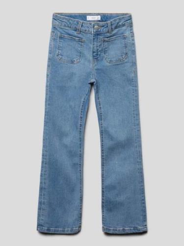 Mango Flared Jeans mit aufgesetzten Taschen in Blau, Größe 152
