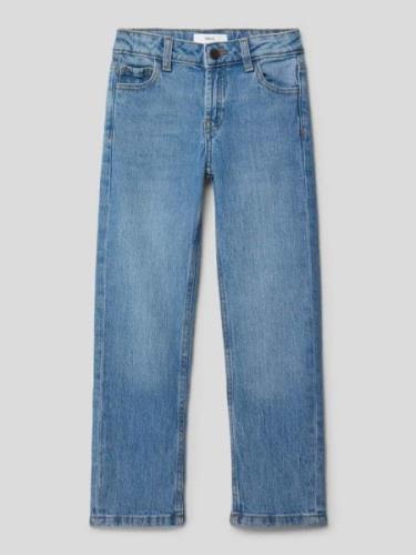 Mango Regular Fit Jeans mit Gesäßtaschen in Blau, Größe 116