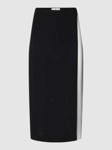 Mango Midirock mit Kontraststreifen Modell 'IGUANA' in Black, Größe M