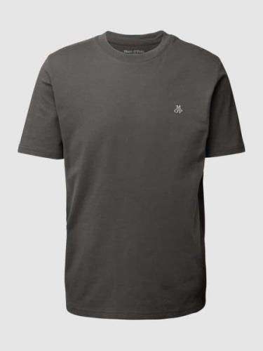 Marc O'Polo T-Shirt mit Label-Print in Anthrazit, Größe M